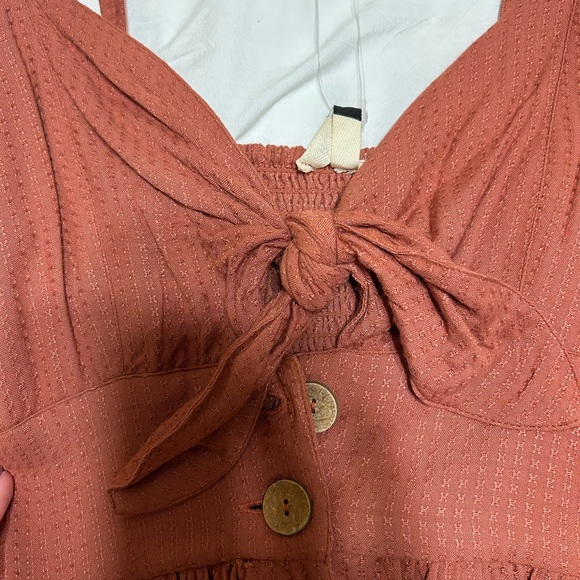 maroon/orange roxy dress - Picture 4 of 5